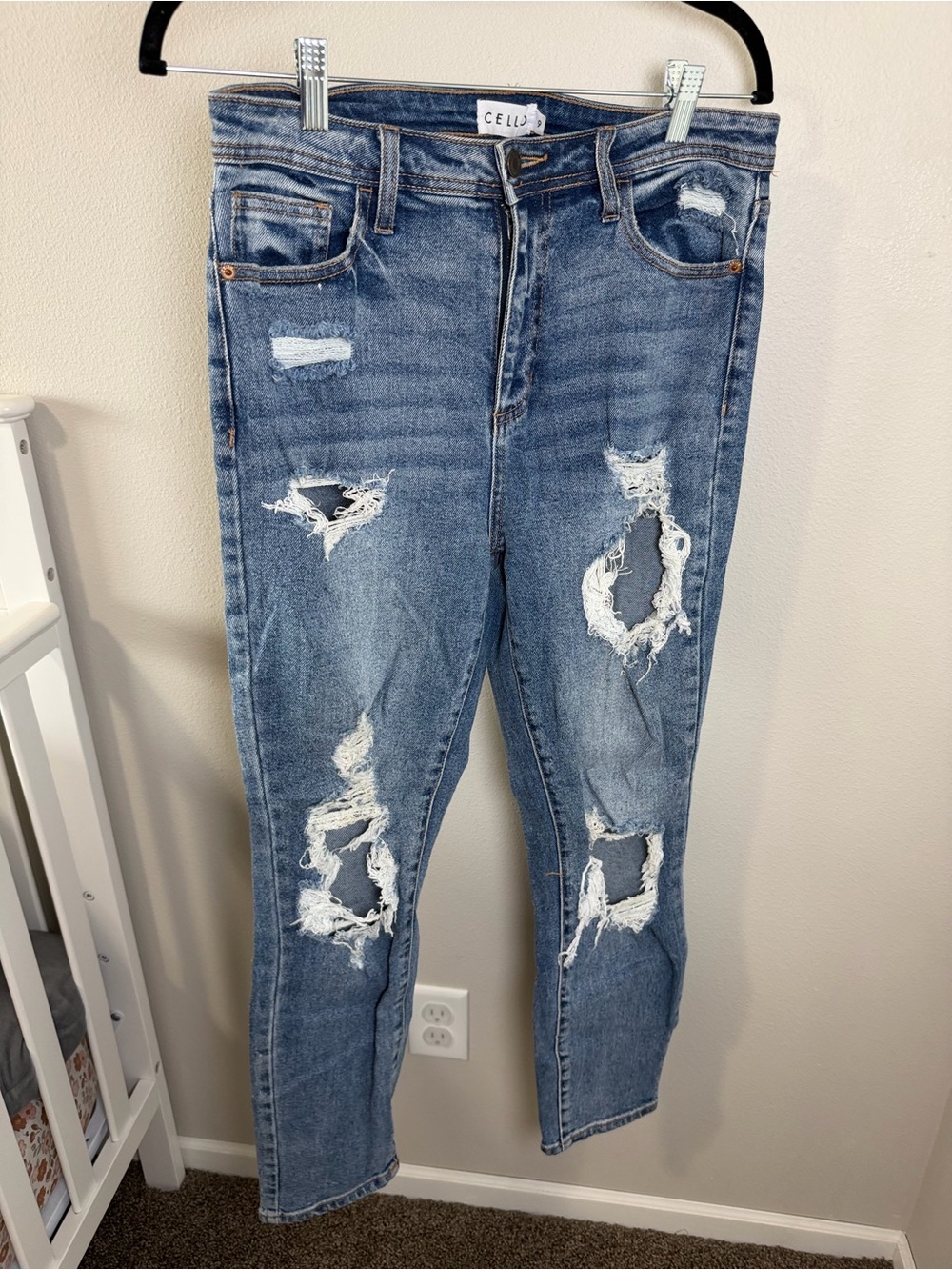 Cello Women's Skinny Ripped Jeans — Blue